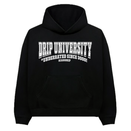 DRIP UNIVERSITY HOODIE WHITE